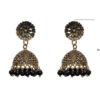 Gehna Jaipur Black Onyx Color Zircon Beads Gold Plated Fashionable Jhumki  Earring For Girls & Women GE03-1075 - Image 3