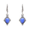 Gehna Jaipur Dumortierite Color Stone Studded Earrings In German Silver  For Girls & Women GE01-1078