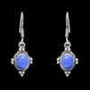 Gehna Jaipur Dumortierite Color Stone Studded Earrings In German Silver  For Girls & Women GE01-1078 - Image 5