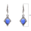 Gehna Jaipur Dumortierite Color Stone Studded Earrings In German Silver  For Girls & Women GE01-1078 - Image 3