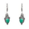 Gehna Jaipur Malachite Color Stone Studded Earrings In German Silver  For Girls & Women GE01-1080