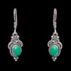 Gehna Jaipur Malachite Color Stone Studded Earrings In German Silver  For Girls & Women GE01-1080 - Image 5