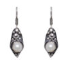 Gehna Jaipur Pearl Color Stone Studded Earrings In German Silver  For Girls & Women GE01-1082