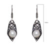Gehna Jaipur Pearl Color Stone Studded Earrings In German Silver  For Girls & Women GE01-1082 - Image 3