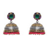 Gehna Jaipur  Fashionable Emerald, Ruby & Topaz Color Zircon Studded Earrings For Girls & Women GE03-1084