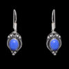 Gehna Jaipur Dumortierite Color Stone Studded Earrings In German Silver  For Girls & Women GE01-1086 - Image 4