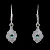 Gehna Jaipur Turquoise Color Stone Earrings In German Silver  For Girls & Women GE01-1089 - Image 4