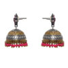 Gehna Jaipur  Handmade Ruby & Pink Topaz Color Zircon Studded Earrings For Girls & Women GE03-1091 - Image 5