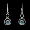 Gehna Jaipur Green Onyx Color Stone Earrings In German Silver  For Girls & Women GE01-1091 - Image 4