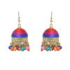 Gehna Jaipur Multicolor Zircon Beads With Colorful Jhumki Earrings For Girls & Women GE03-1095