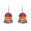 Gehna Jaipur Multicolor Zircon Beads With Colorful Jhumki Earrings For Girls & Women GE03-1096