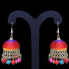 Gehna Jaipur Multicolor Zircon Beads With Colorful Jhumki Earrings For Girls & Women GE03-1096 - Image 4