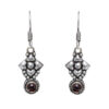 Gehna Jaipur Red Garnet Color Stone Studded Earrings In German Silver  For Girls & Women GE01-1098