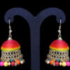 Gehna Jaipur Multicolor Zircon Beads With Colorful Jhumki Earrings For Girls & Women GE03-1098 - Image 4
