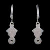 Gehna Jaipur Red Garnet Color Stone Studded Earrings In German Silver  For Girls & Women GE01-1098 - Image 4