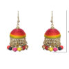 Gehna Jaipur Multicolor Zircon Beads With Colorful Jhumki Earrings For Girls & Women GE03-1098 - Image 3