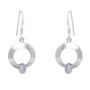 Gehna Jaipur Natural Rainbow Moonstone Earrings In German Silver  For Girls & Women GE01-1099