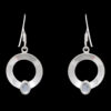 Gehna Jaipur Natural Rainbow Moonstone Earrings In German Silver  For Girls & Women GE01-1099 - Image 4