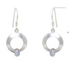 Gehna Jaipur Natural Rainbow Moonstone Earrings In German Silver  For Girls & Women GE01-1099 - Image 3