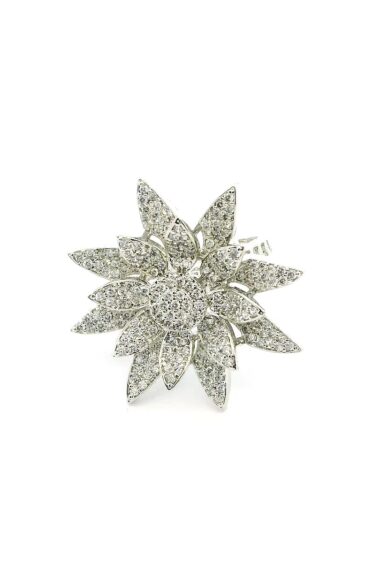 Gehna Jaipur  Star shape Cubic Zirconia Studded Ring Adjustable Size For Girls & Women FR-1100