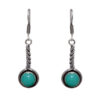 Gehna Jaipur Natural Green Onyx Color Stone Earrings In German Silver  For Girls & Women GE01-1101