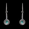 Gehna Jaipur Natural Green Onyx Color Stone Earrings In German Silver  For Girls & Women GE01-1101 - Image 4