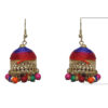 Gehna Jaipur Multicolor Zircon Beads With Colorful Jhumki Earrings For Girls & Women GE03-1101 - Image 3