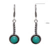 Gehna Jaipur Natural Green Onyx Color Stone Earrings In German Silver  For Girls & Women GE01-1101 - Image 3