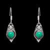 Gehna Jaipur Malachite Color Stone Studded Earrings In German Silver  For Girls & Women GE01-1102 - Image 3