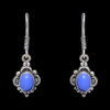 Gehna Jaipur Dumortierite Color Stone Studded Earrings In German Silver  For Girls & Women GE01-1103 - Image 4