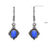 Gehna Jaipur Dumortierite Color Stone Studded Earrings In German Silver  For Girls & Women GE01-1103 - Image 3