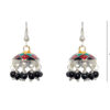 Gehna Jaipur Black Onyx Color Zircon Beads Jhumki Earring For Girls & Women GE03-1103 - Image 3