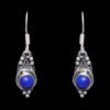 Gehna Jaipur Dumortierite Color Stone Studded Earrings In German Silver  For Girls & Women GE01-1104 - Image 3