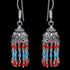 Gehna Jaipur Turquoise & Red Jasper Color Zircon Beads Earring For Girls & Women GE03-1105 - Image 5