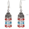 Gehna Jaipur Turquoise & Red Jasper Color Zircon Beads Earring For Girls & Women GE03-1105 - Image 3
