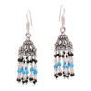 Gehna Jaipur Turquoise & Black Spinel Color Zircon Beads Earring For Girls & Women GE03-1106