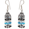 Gehna Jaipur Turquoise & Black Spinel Color Zircon Beads Earring For Girls & Women GE03-1106 - Image 5