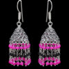 Gehna Jaipur Pink & Black Spinel Color Zircon Beads Earring For Girls & Women GE03-1107 - Image 4