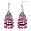 Gehna Jaipur Pink & Black Spinel Color Zircon Beads Earring For Girls & Women GE03-1107 - Image 3