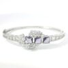 Gehna Jaipur amethyst & cubic zirconia studded stylish silver plated  For Girls & Women FB-1110