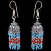 Gehna Jaipur Turquoise & Red Jasper Color Zircon Beads Earring For Girls & Women GE03-1110 - Image 4