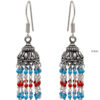 Gehna Jaipur Turquoise & Red Jasper Color Zircon Beads Earring For Girls & Women GE03-1110 - Image 3