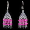 Gehna Jaipur Pink & Black Spinel Color Zircon Beads Earring For Girls & Women GE03-1111 - Image 5