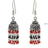 Gehna Jaipur Red Jasper & Black Spinel Color Zircon Beads Earring For Girls & Women GE03-1112 - Image 3