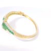 Gehna Jaipur emerald & cubic zirconia studded stylish gold plated bracelet For Girls & Women FB-1113 - Image 4