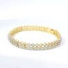 Gehna Jaipur cubic zirconia studded gold plated bracelet For Girls & Women FB-1114 - Image 2