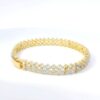 Gehna Jaipur cubic zirconia studded gold plated bracelet For Girls & Women FB-1114 - Image 4