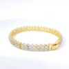 Gehna Jaipur cubic zirconia studded gold plated bracelet For Girls & Women FB-1114 - Image 5