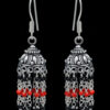 Gehna Jaipur Red Jasper & Black Spinel Color Zircon Beads Earring For Girls & Women GE03-1114 - Image 5