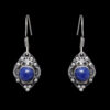 Gehna Jaipur Dumortierite Color Stone Studded Earrings In German Silver  For Girls & Women GE01-1114 - Image 4
